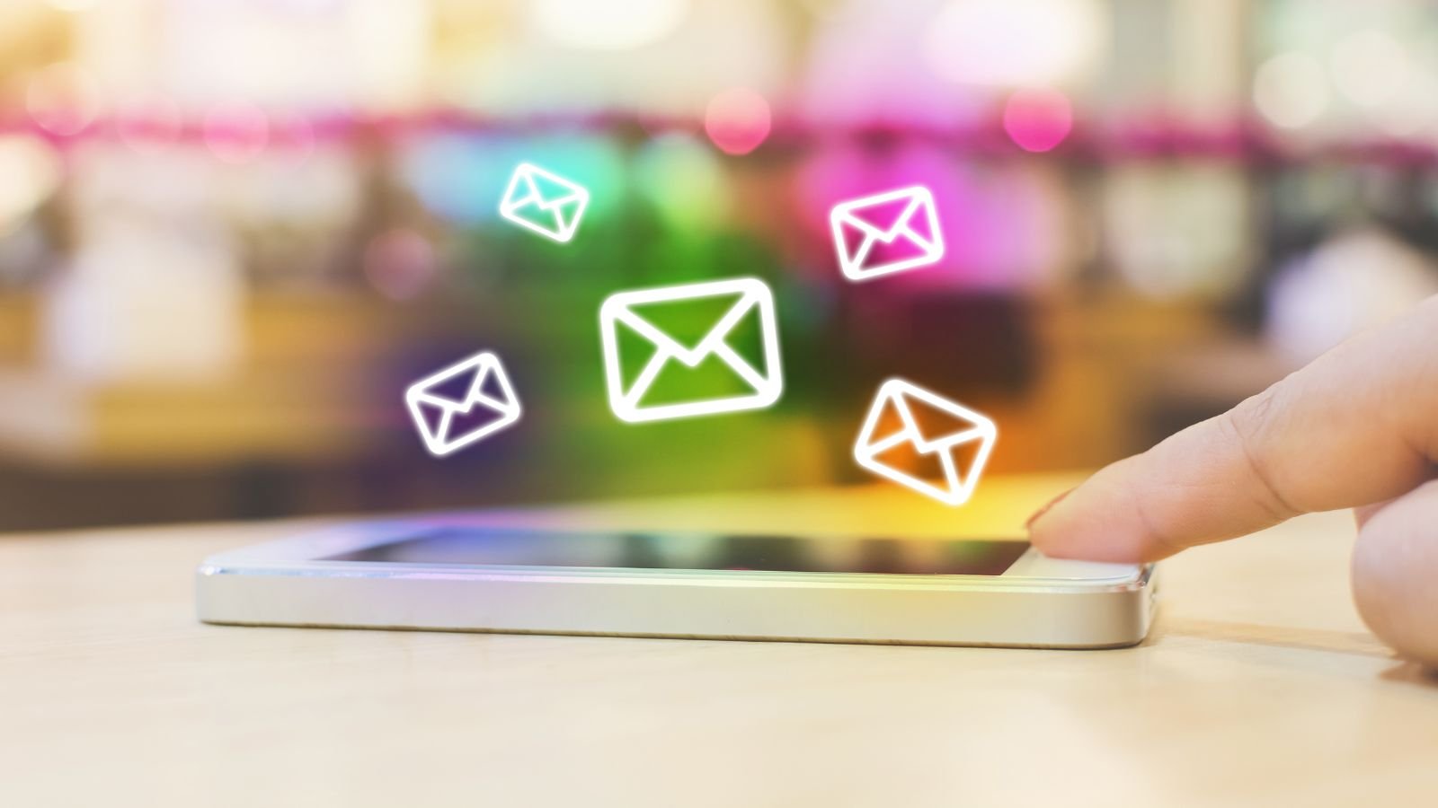 image of phone using email